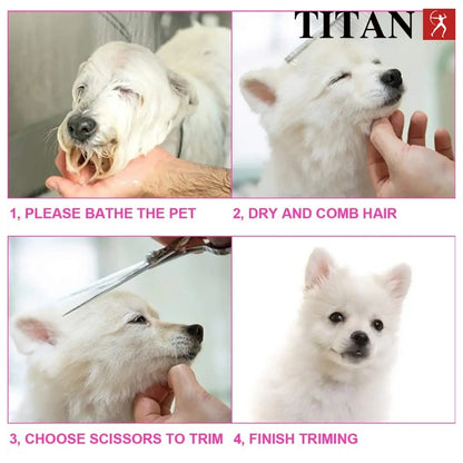 Professional Pet Grooming Shears Fishbone Teeth
