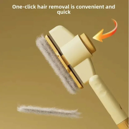Self-Cleaning One-Button Dog Comb Pet Hair Remover