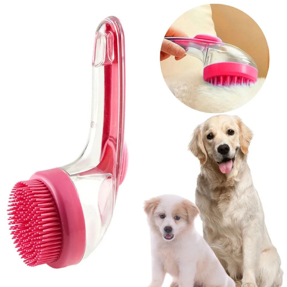 Pet Bathing Brush Long Handle Dog Cleaning Brush