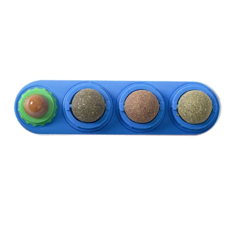 4 in 1 Rotating Catnip Silver Vine Ball Teeth Cleaning