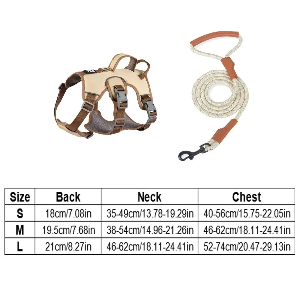 Adjustable Reflective Puppy Chest Strap Oxford Breathable Dog Harness