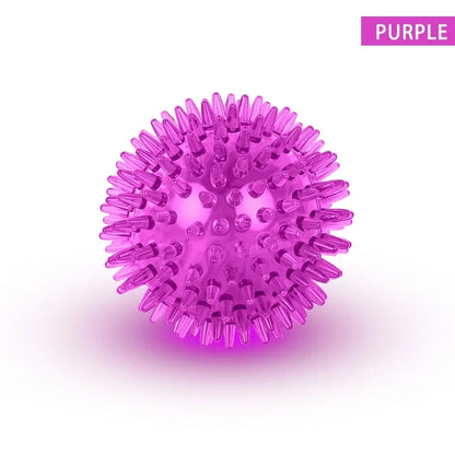 Pet Squeaky Thorn Ball Toy TPR Polka Dot Sounding