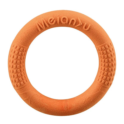 Bite-Resistant Soft Pull-Ring Frisbee Dog Training