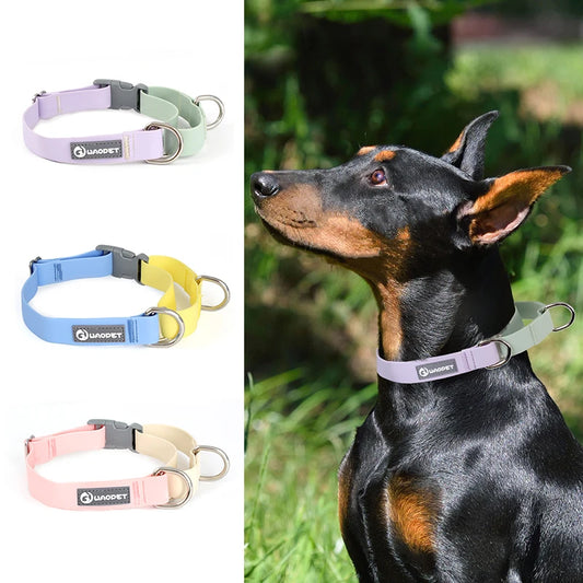 WAOPET PVC Waterproof Dog Collar