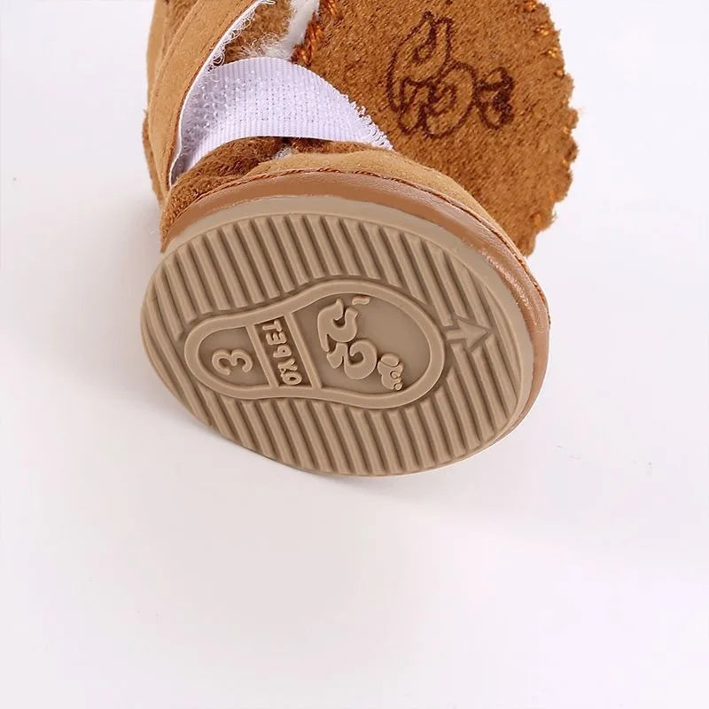 New Pet Snow Boots Cat Dog Plush Cotton Boots