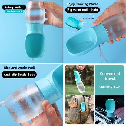 Portable Pet Drinking Bottle For Small Medium Dogs
