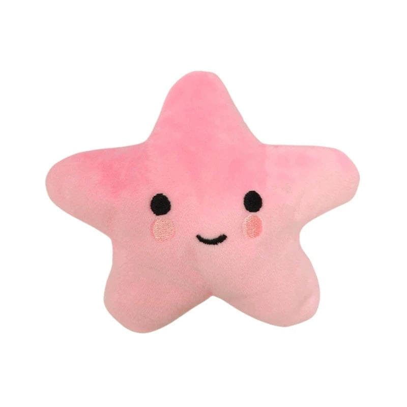 1pcs/pack Puppy Dog Plush Pentagram Squeaky