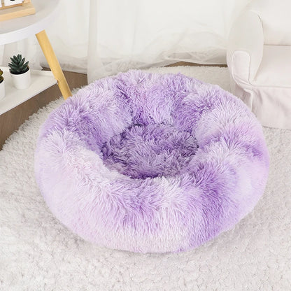 Dog Bed Donut Big Large Round Basket Winter Plush Beds for Dogs