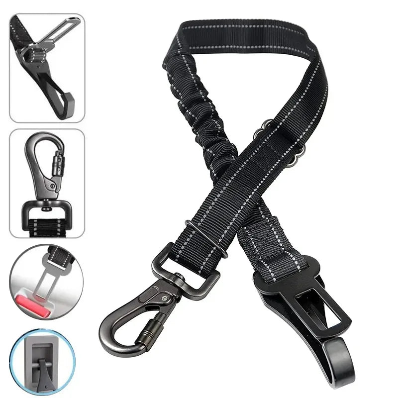 Adjustable Pet Dog Car Seat Belt Safety Leash Vehicle Belts