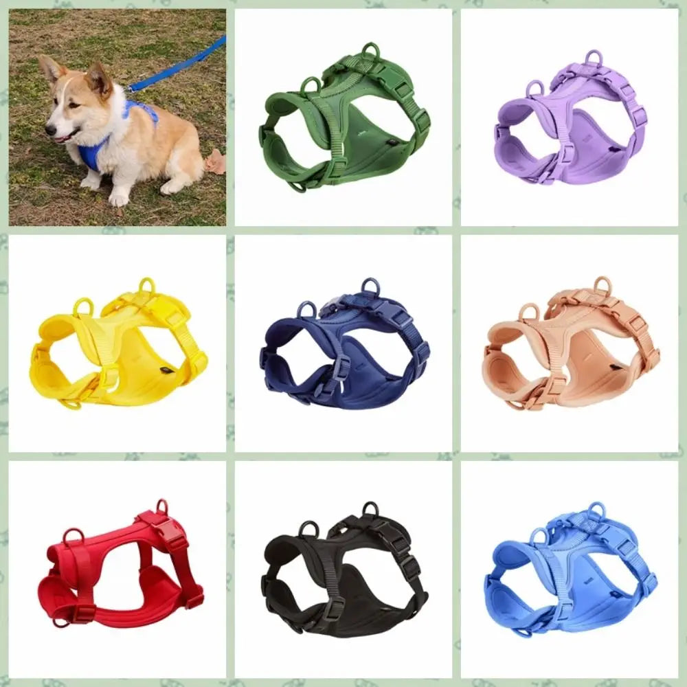 Fashion Candy Color Dog Harness Vest Reflective Breathable
