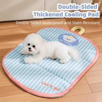Washable Cartoon Pet Cooling Mat anti-scratch Ice Gel Dog Cat Sleeping Pad