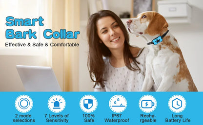 Pet Dog Anti Barking Device USB Rechargeable Dogs Training