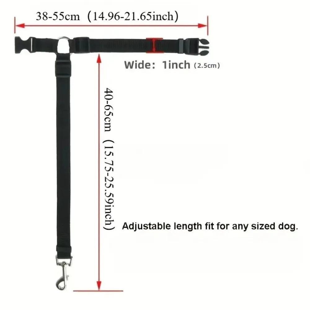 Pet Car Seat Belt, Nylon Leash, Rear Seat Belt