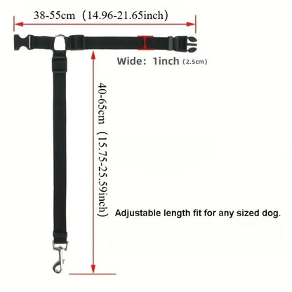 Pet Car Seat Belt, Nylon Leash, Rear Seat Belt