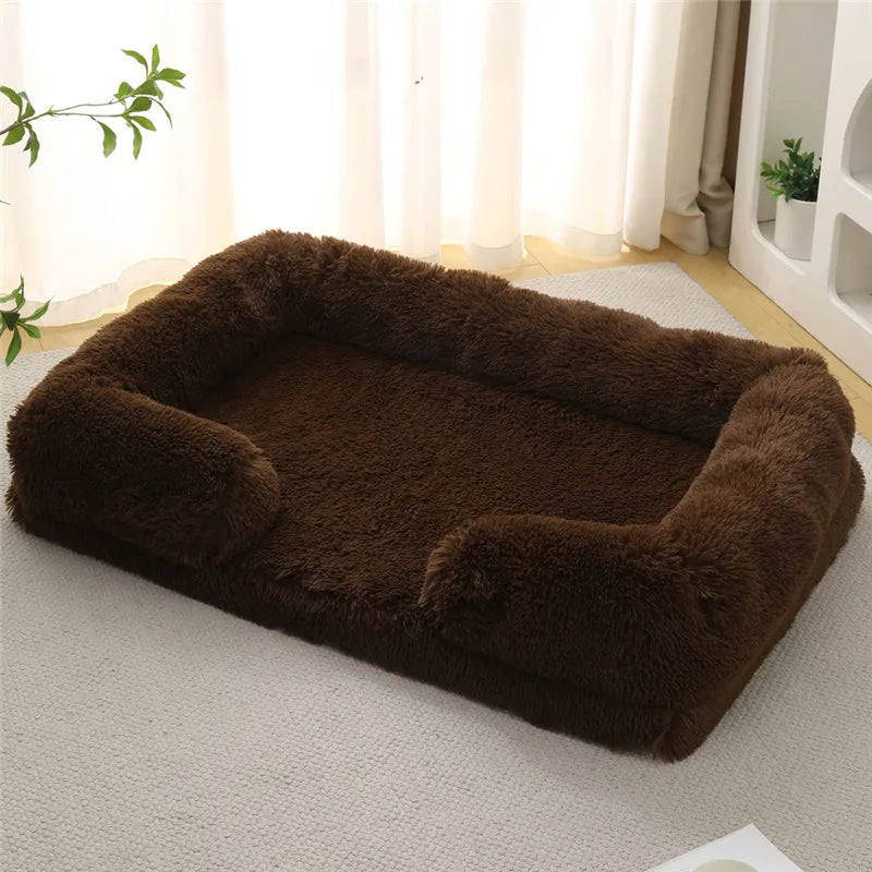 Luxury Winter Warm Large Dog Sofa Bed Dog Kneel Cat Mats House Cushion