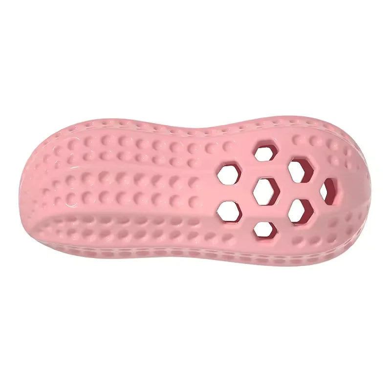 Molar Interactive Play Toy for Teeth Cleaning Pet Sound Peanut
