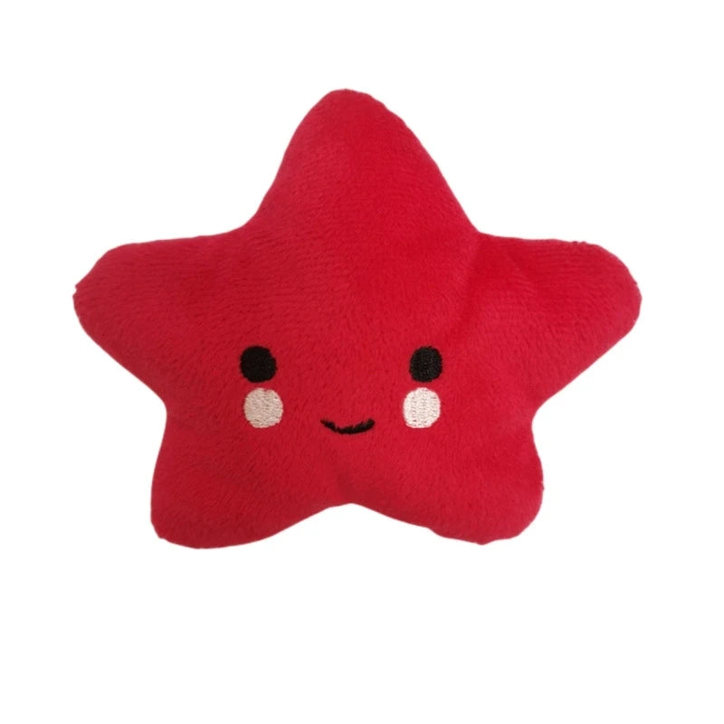 1pcs/pack Puppy Dog Plush Pentagram Squeaky