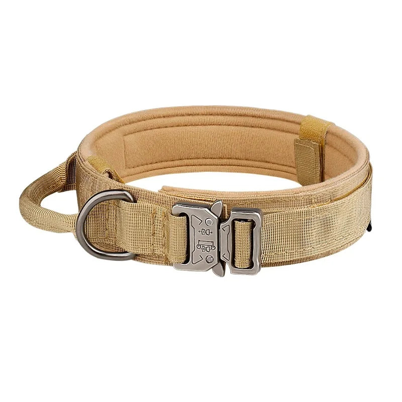 Outdoor Tactical Dog Collar Metal Buckle Collar for Dog Pet