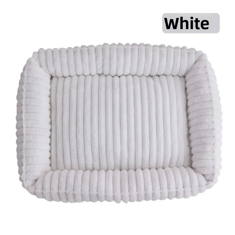 Rectangle Plush Dog Bed Winter Warm Mat Small Medium Big Pet Cat Dog