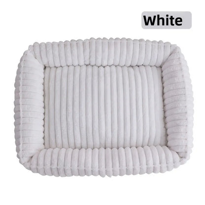 Rectangle Plush Dog Bed Winter Warm Mat Small Medium Big Pet Cat Dog