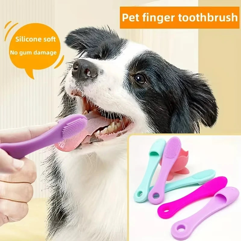 1pc Pet Silicone Finger Toothbrush Dog Toothbrush