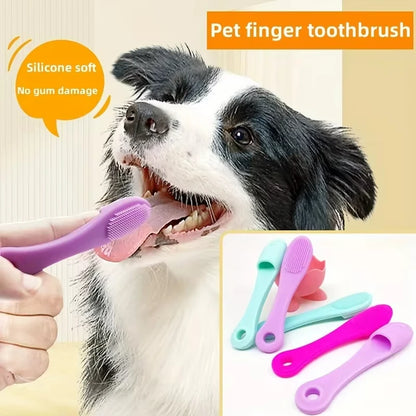 1pc Pet Silicone Finger Toothbrush Dog Toothbrush