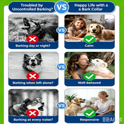 Automatic Anti-barking Click Training Waterproof Shock Collar