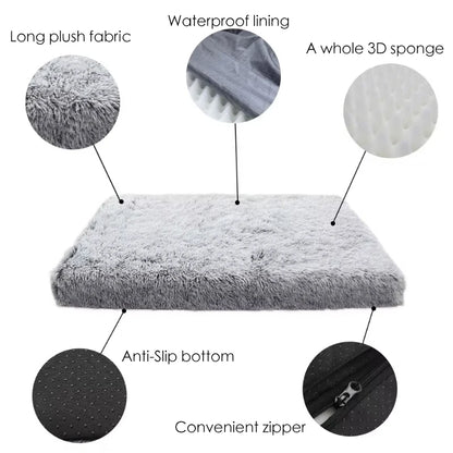 Dog Bed Super Soft Plush Cat Beds for Small Medium Large Dogs Removable
