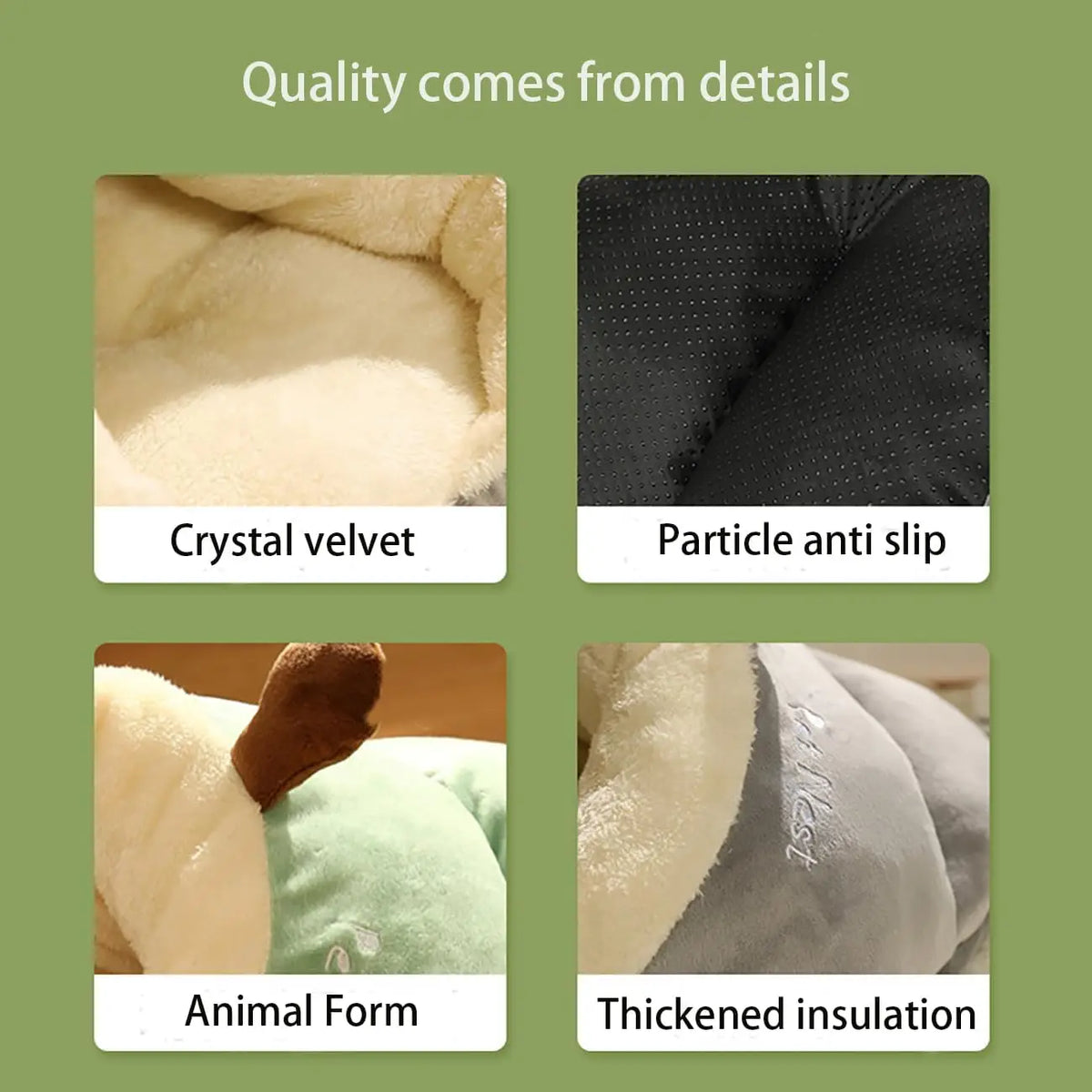 Soft Dog Bed Sofa Warm Plush Pet Kennel for Small Medium Dogs