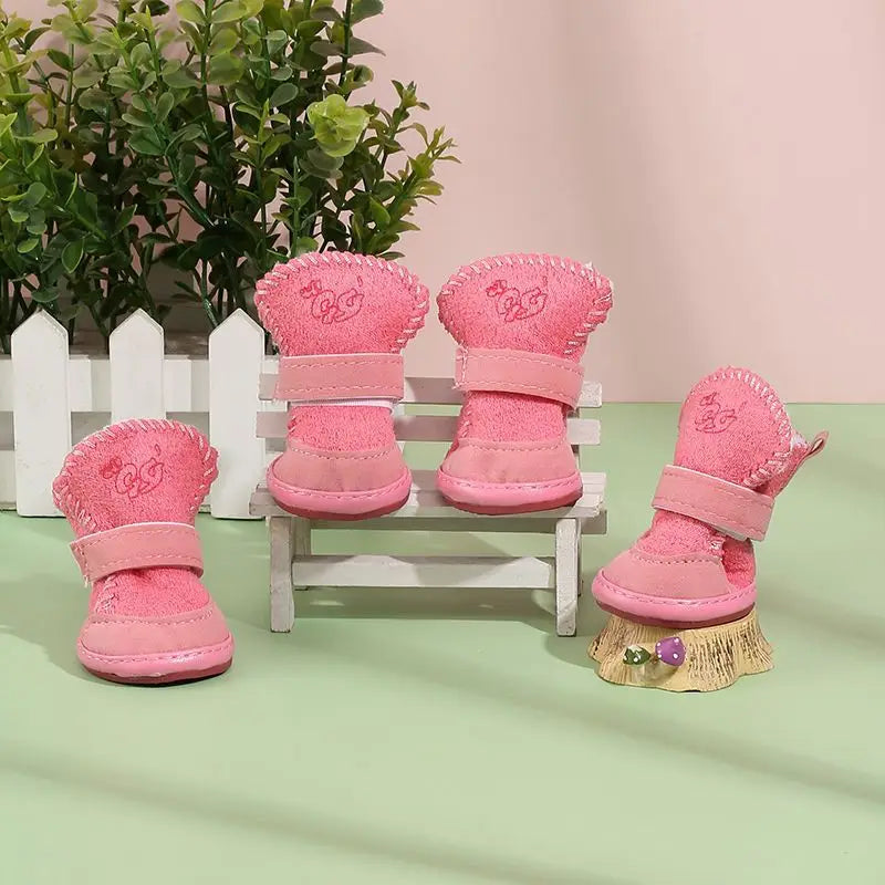 New Pet Snow Boots Cat Dog Plush Cotton Boots