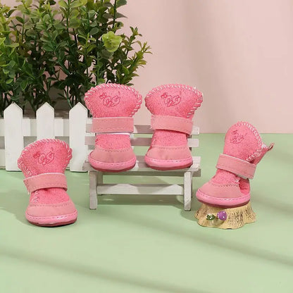 New Pet Snow Boots Cat Dog Plush Cotton Boots