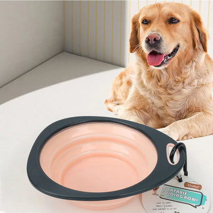Pet Folding Silicone Bowl Collapsible Pet Outdoor