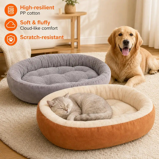 Pet Bed Super Soft Polar Fleece Thickened Warm Nest for Autumn and Winter
