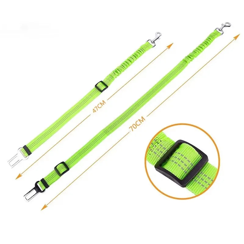 Dog Safety Leash Adjustable Retractable Cushioning Elastic