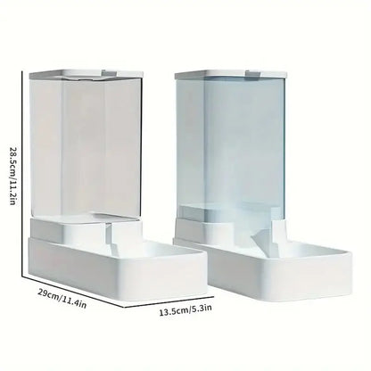 Automatic Dog Feeder/Water Dispenser, Plastic Gravity Dog Food