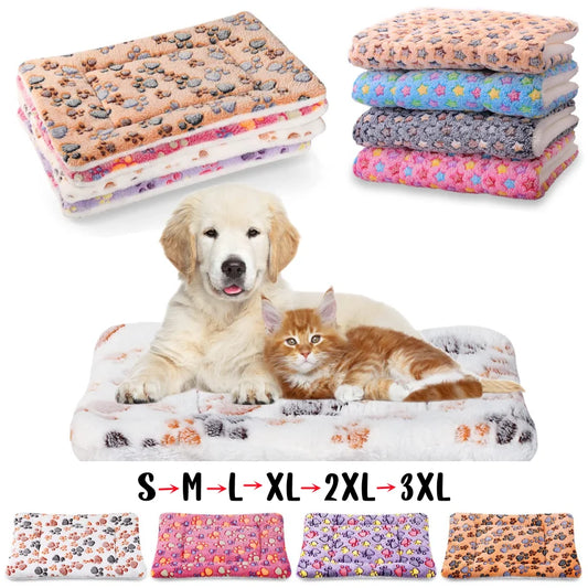 Flannel Pet Mat Dog Bed Cat Bed Thicken Sleeping Mat Dog Blanket