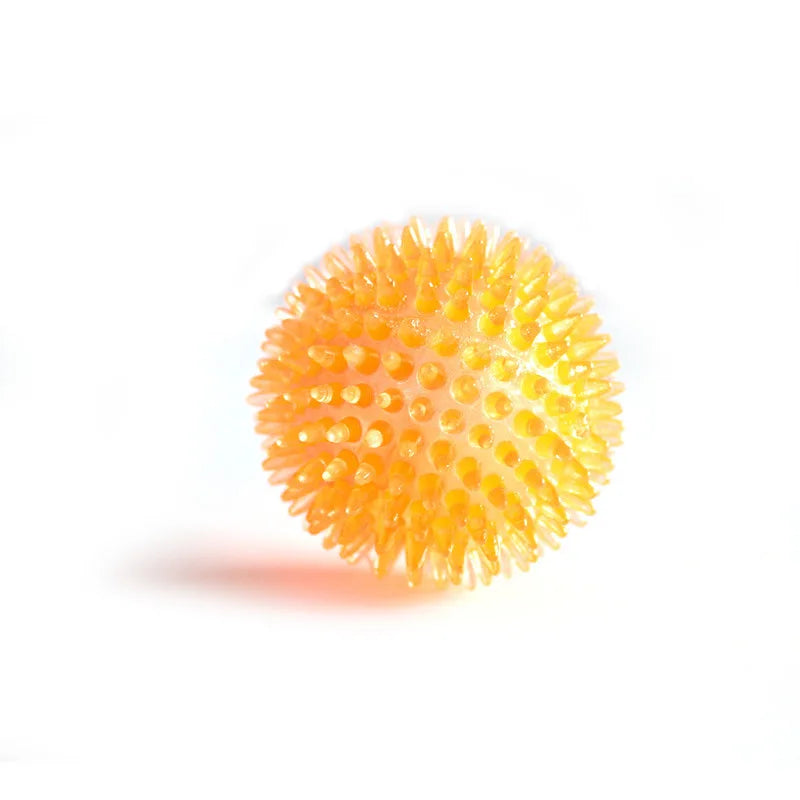 Pet Squeaky Thorn Ball Toy TPR Polka Dot Sounding