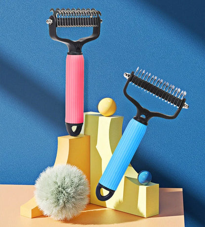 Dog Comb Knife Dogs Combs Double-sided Pet Hair Remover