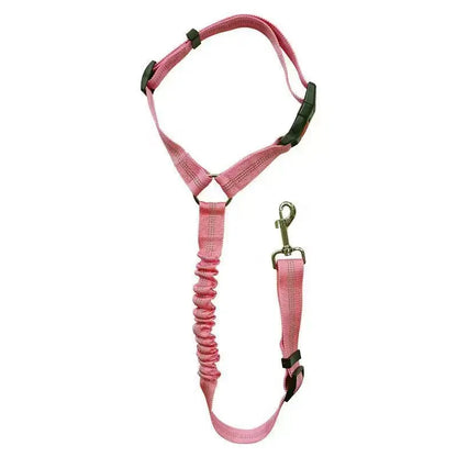 Dog Car Seat Belt Headrest Adjustable Elastic Bungee