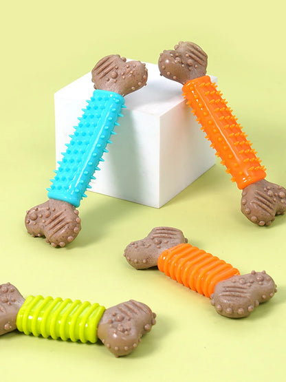 Dog Pet Toy Self-Entertainment TPR Bone-Shaped