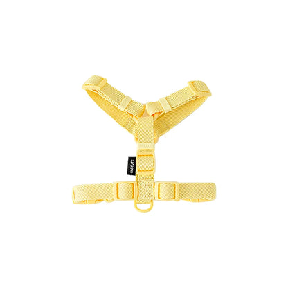 Adjustable Dog Harness Collar Leash Set Macarone Color