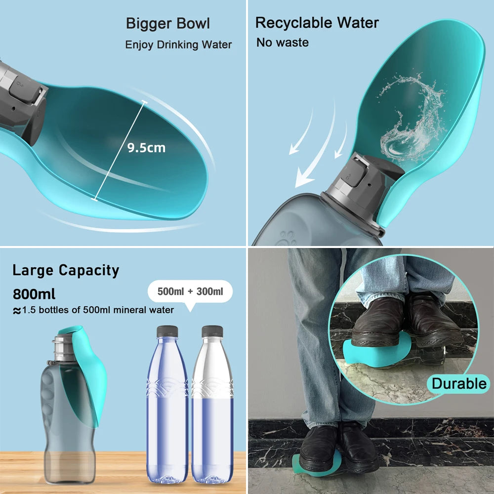 Portable Dog Water Bottle For Small Large Dogs