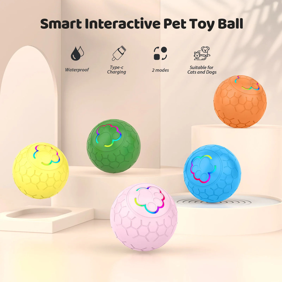 Smart Dog Toy Ball Electronic Interactive Pet Toy Ball
