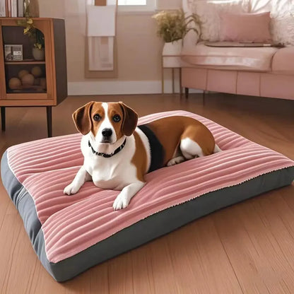 Big Dog Mat Corduroy Pad for Medium Large Dogs Oversize Pet Sleeping Bed