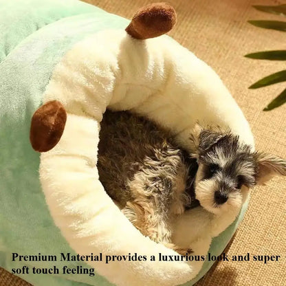 Soft Dog Bed Sofa Warm Plush Pet Kennel for Small Medium Dogs