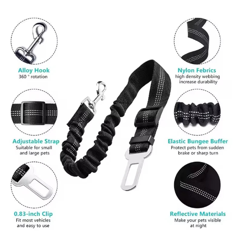 Dog safety leash pet car seat belt dog traction seat belt