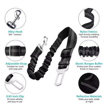 Dog safety leash pet car seat belt dog traction seat belt