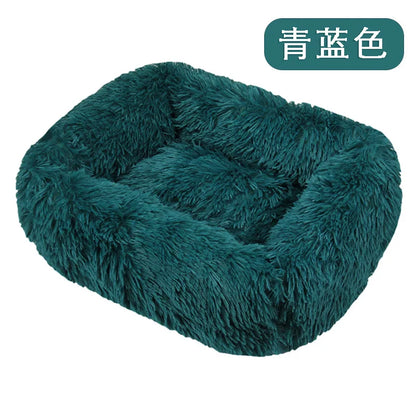 Dog Bed Super Soft Washable Long Plush Pet Kennel Deep Sleep Dog House Velvet Mats Sofa Pet Cat Bed For Dog Basket