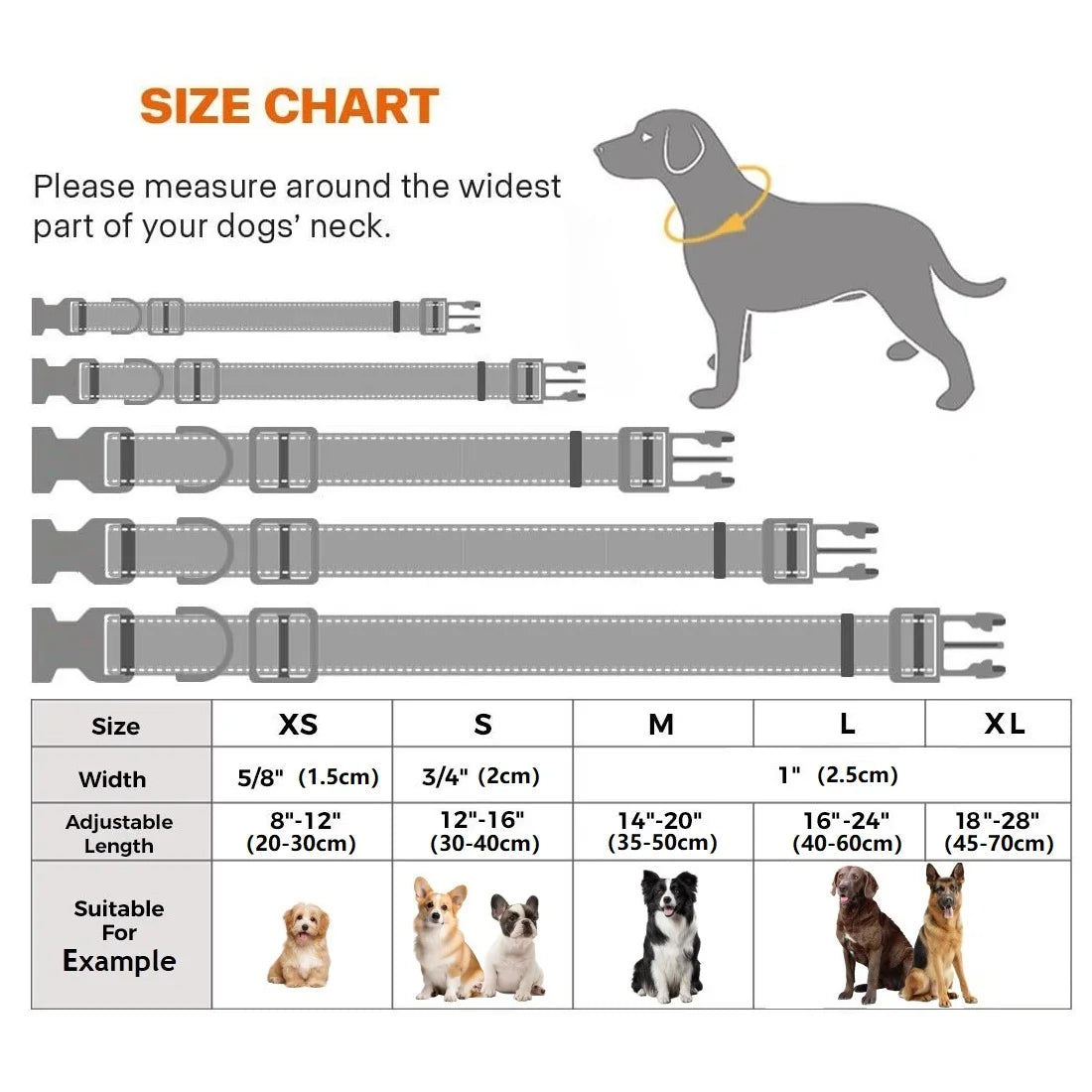 10 Colors Pet Dog Collar Nylon Neck Collar for Small Mdium