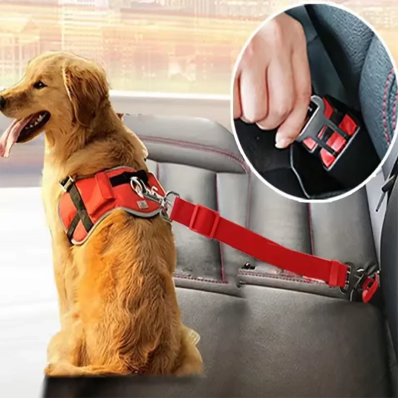 New dog seat belts hot sale pet car seat belt retractable